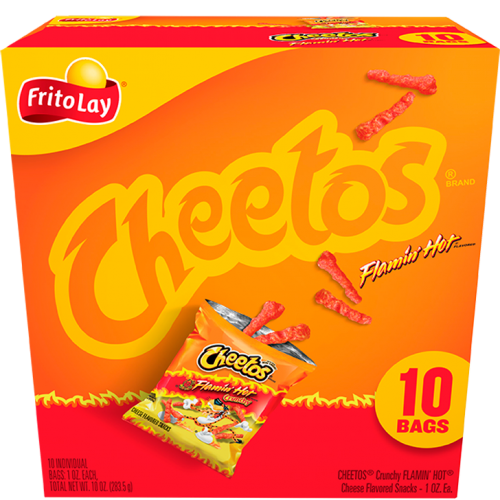 Cheetos Crunchy Flamin Hot Cheese Flavored Snacks Multi Pack